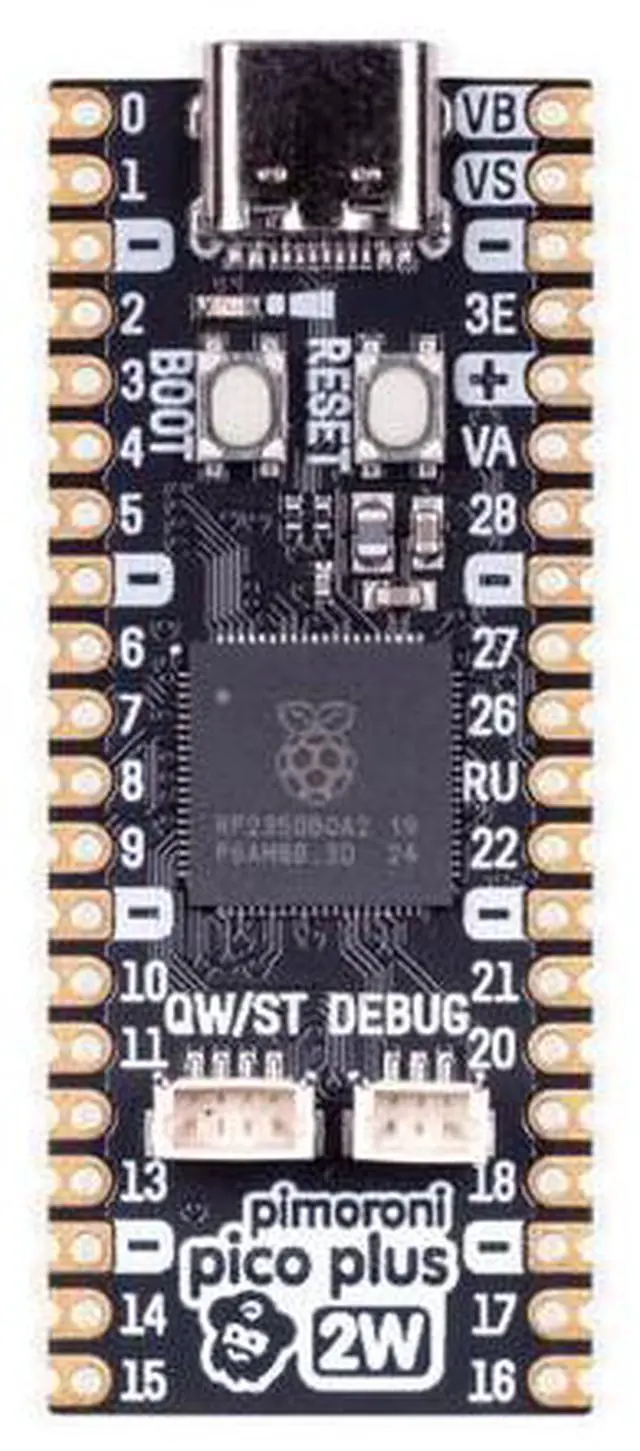 Main image of Pimoroni Pico Plus 2 W RP2350 16MB of flash 8MB PSRAM microcontroller PIM726