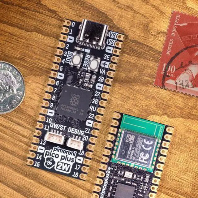 Alt view image 3 of 3 - Pimoroni Pico Plus 2 W RP2350 16MB of flash 8MB PSRAM microcontroller PIM726