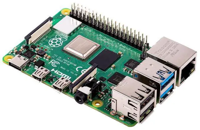 Alt view image 3 of 6 - Raspberry Pi 4 Model B 4GB Quad Core 64 Bit WiFi Bluetooth C1208-4GB