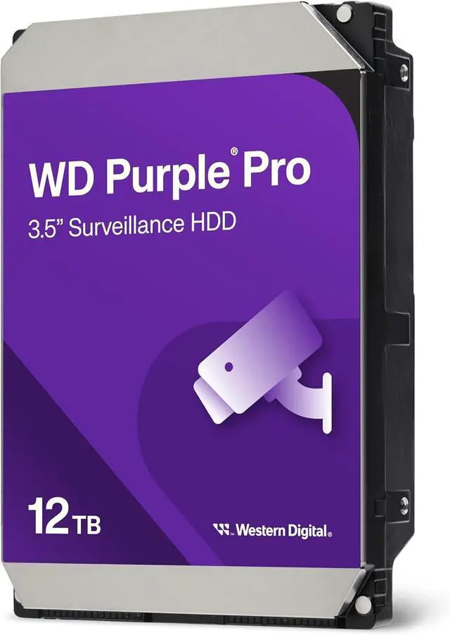 Alt view image 2 of 3 - WD 12TB WD Purple Pro Surveillance Internal Hard Drive HDD WD122PURP