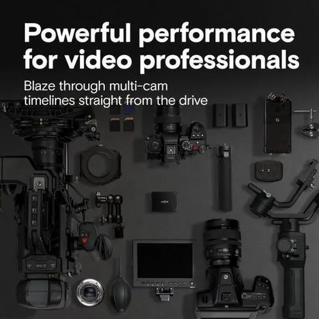 Alt view image 2 of 6 - Crucial X10Pro 1TB Portable SSD 2100MB/s Read 2000MB/s Write CT1000X10PROSSD9