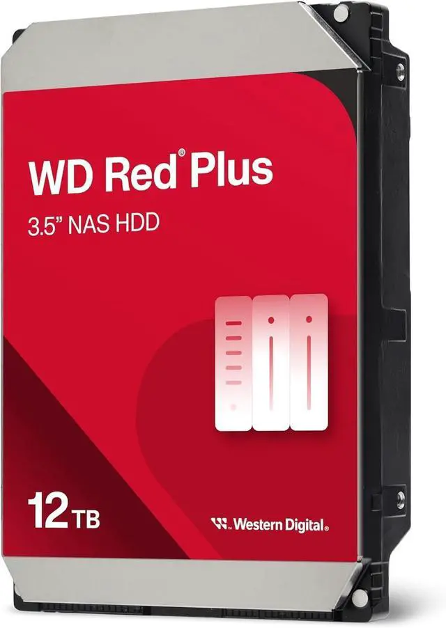 Alt view image 3 of 3 - WD Red Plus NAS 12TB 7200RPM 3.5" SATA 6GB/s Internal Hard Drive HDD WD120EFGX