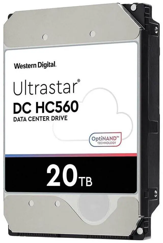 Main image of WD Ultrastar DC HC560 0F38785 20TB 512MB Cache 7200RPM 3.5" Internal Hard Drive