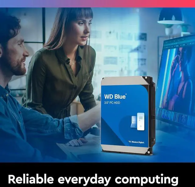 Alt view image 2 of 6 - WD Blue 6TB Desktop Hard Disk Drive HDD SATA 256MB Cache 3.5 Inch WD60EZAX