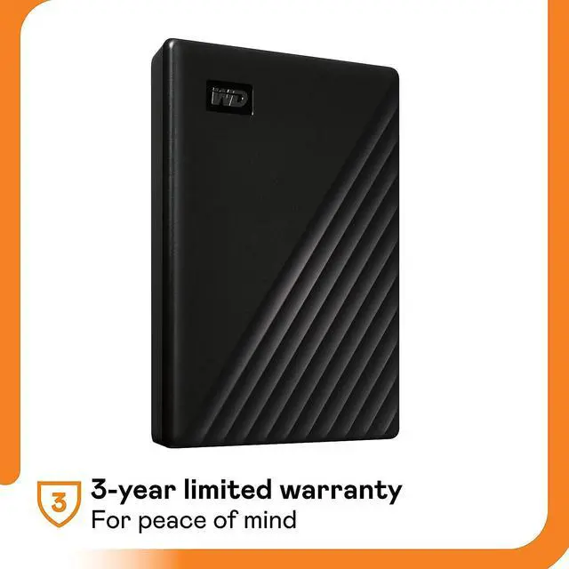 Alt view image 7 of 7 - WD 5TB My Passport Portable External Hard Drive WDBPKJ0050BBK-WESN