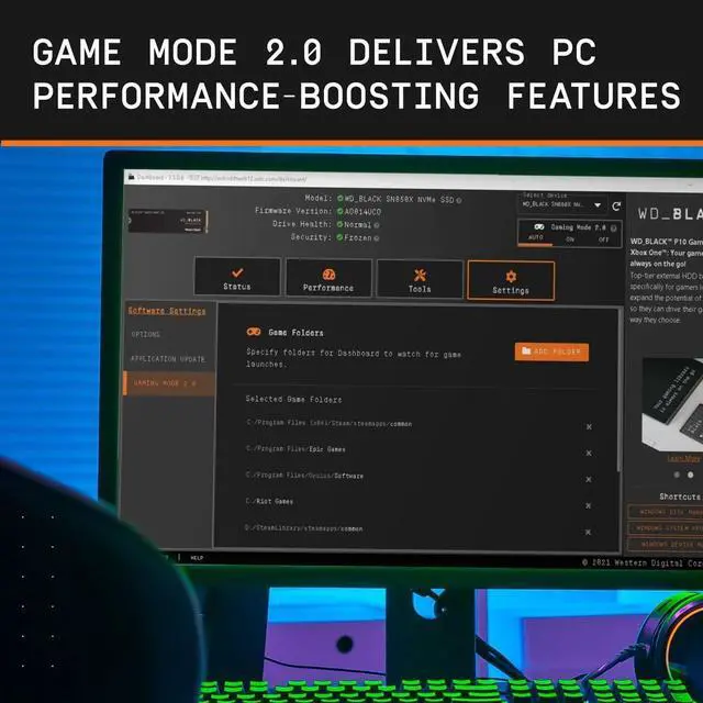 Alt view image 5 of 6 - WD BLACK 2TB SSD SN850X NVMe M.2 2280 Internal Gaming Solid State Drive