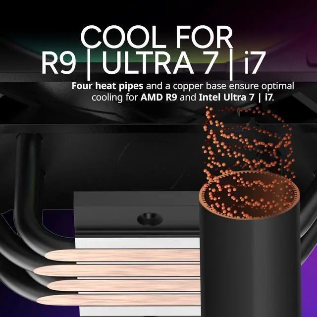 Alt view image 3 of 7 - Cooler Master Hyper 212 Pro CPU Cooler SickleFlow Edge 120 PWM RR-212S-25PZ-R1