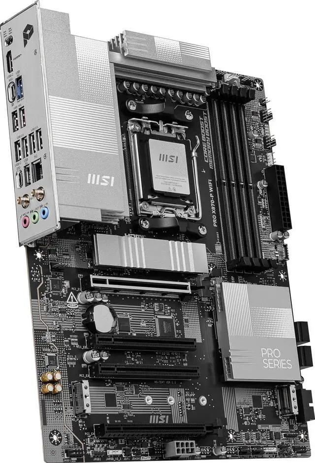 Alt view image 3 of 6 - MSI ProSeries Motherboard AMD Ryzen 9000/8000/7000 AM5 DDR5 PRO X870-P WIFI