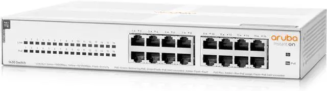 Main image of HPE Instant On 1430 16-Port Gb Unmanaged Layer 2 Ethernet Switch R8R48A#ABA