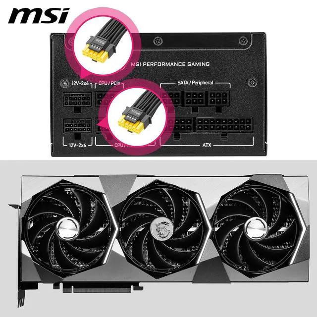 Alt view image 4 of 7 - MSI 1000W ATX 3.1 PSU Full Modular 80 Plus Gold Certified ATX MPG A1000GS PCIE5