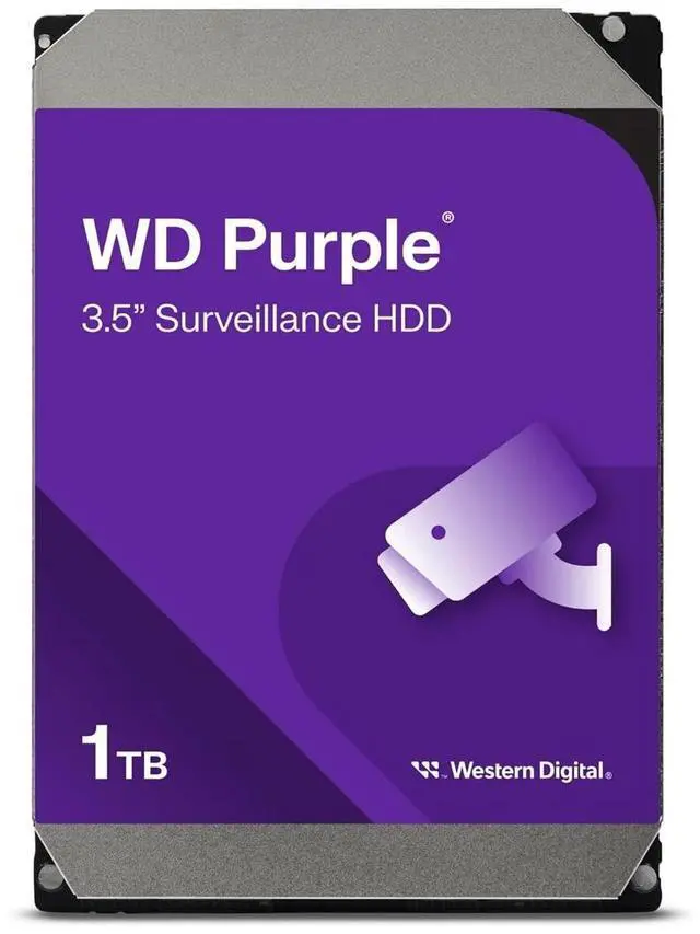 Main image of WD 1TB Purple Surveillance Internal Hard Drive HDD WD11PURZ