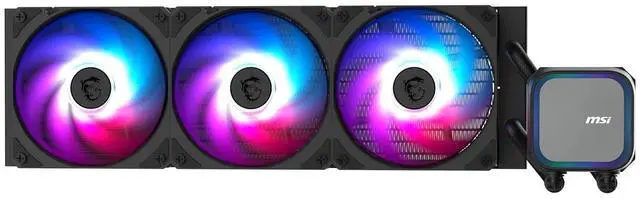 Main image of MSI AIO ARGB Liquid Cooling 360mm Radiator PWM (Black) MAG CORELIQUID A13 360