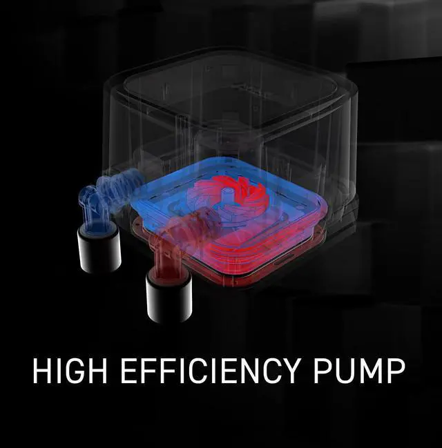 Alt view image 3 of 7 - MSI AIO ARGB Liquid Cooling 360mm Radiator PWM (Black) MAG CORELIQUID A13 360