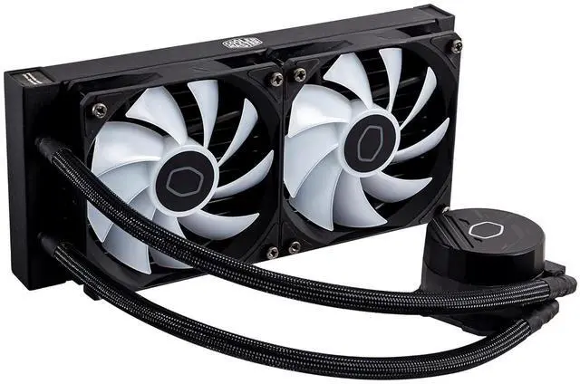 Alt view image 3 of 7 - Cooler Master MasterLiquid 240L Core 240mm AIO Liquid Cooler MLW-D24M-A18PZ-R1