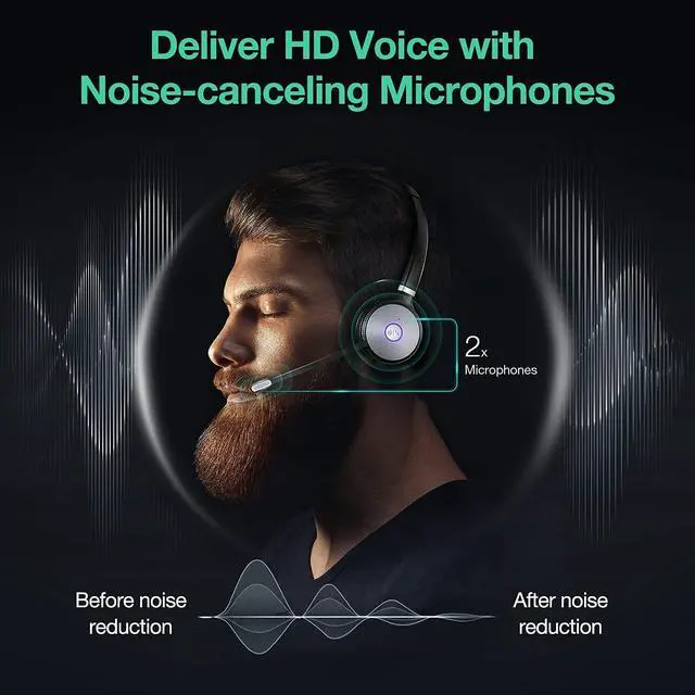 Alt view image 3 of 6 - Yealink WH62 Mono Teams Wireless Headset with Microphone for PC Laptop