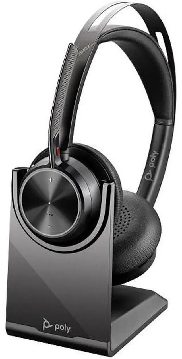 Main image of Poly Voyager Focus 2 USB-C-C Headset w/ USB-C/A Adapter Charging Stand USB-C/A