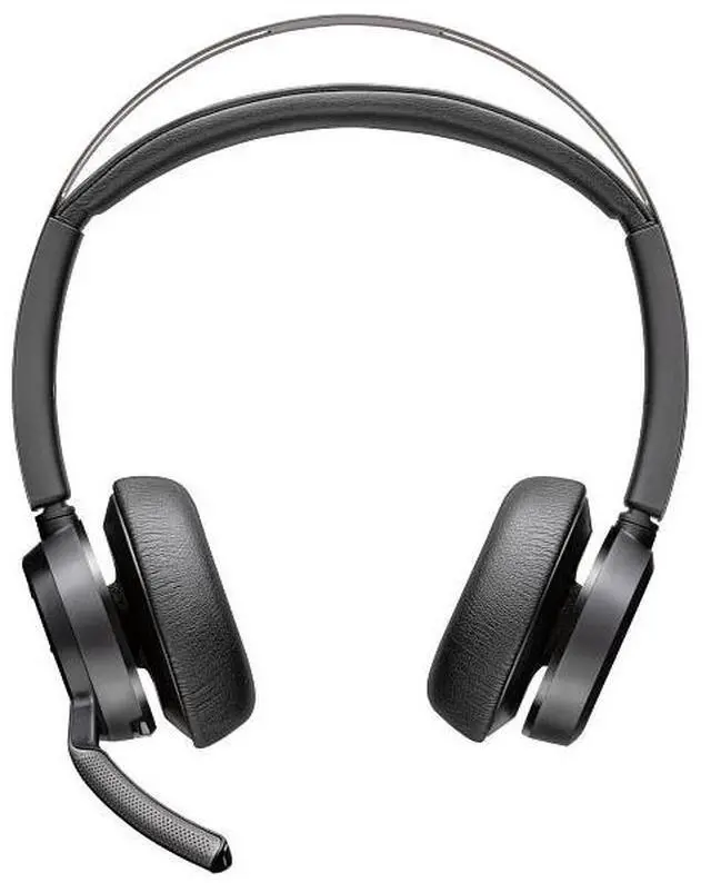 Alt view image 4 of 4 - Poly Voyager Focus 2 USB-C-C Headset w/ USB-C/A Adapter Charging Stand USB-C/A