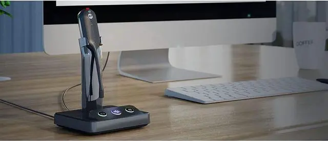 Alt view image 3 of 7 - Yealink WH63 Mono Teams Headset Noise Cancelling for PC Laptop Teams - Black