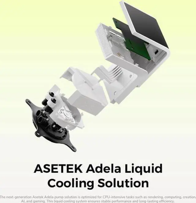 Alt view image 3 of 5 - TRYX SE 360 ARGB 360mm AIO 3D Cooler Asetek Adela (White) L-P360L-AM3M-G0W
