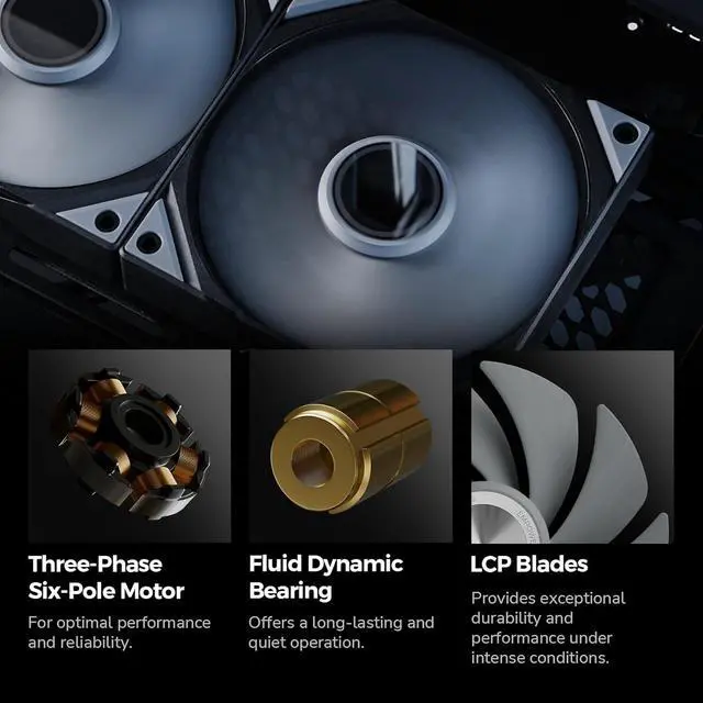 Alt view image 7 of 7 - TRYX Panorama 360 Asetek 8th Gen V2 Non-ARGB AIO Cooler (Black) L-P360N-DS3M-G1K