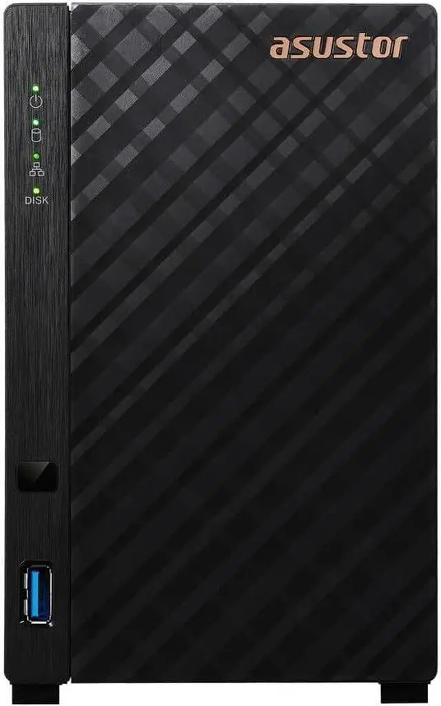 Alt view image 2 of 7 - Asustor Drivestor 2 Lite 2 Bay NAS Quad-Core 1.7GHz CPU (Diskless) AS1102TL