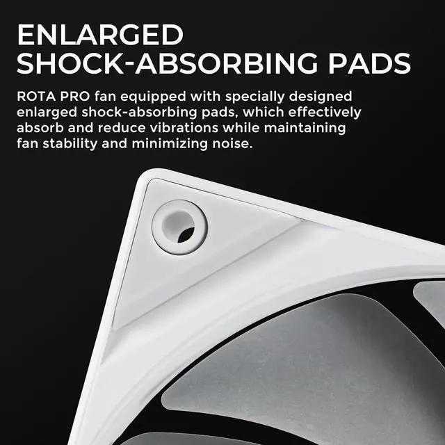 Alt view image 5 of 7 - TRYX ROTA PRO 140mm 4-Pin PWM Case Fan LCP Material FDB (White) F-R140P-NN1M-G0W