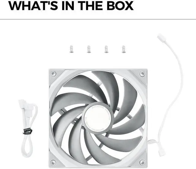 Alt view image 7 of 7 - TRYX ROTA PRO 140mm 4-Pin PWM Case Fan LCP Material FDB (White) F-R140P-NN1M-G0W