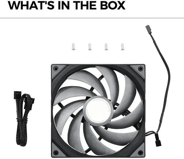 Alt view image 7 of 7 - TRYX ROTA PRO 140mm 4-Pin PWM Case Fan LCP Material FDB (Black) F-R140P-NN1M-G0K