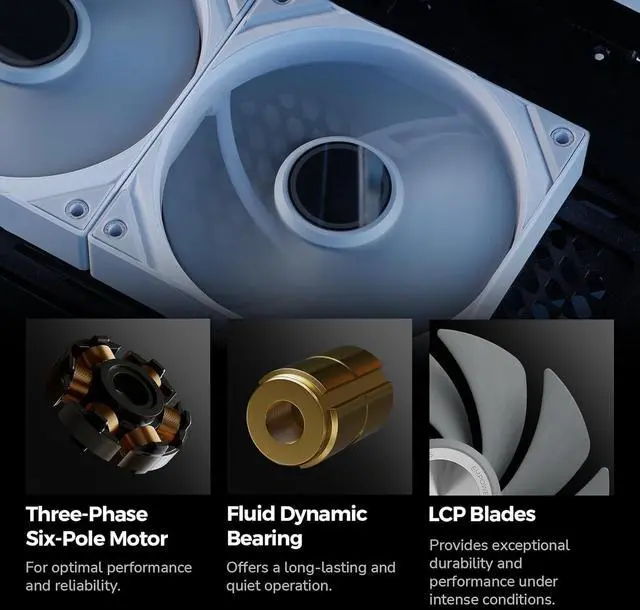 Alt view image 6 of 7 - TRYX Panorama 360 Asetek 8th Gen V2 Non-ARGB AIO Cooler (White) L-P360N-DS3M-G1W