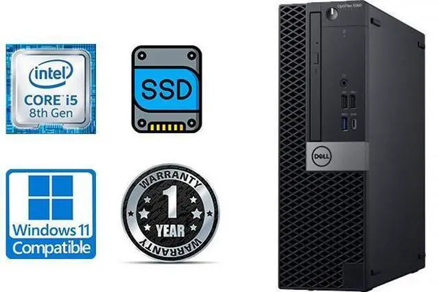 Main image of DELL i5-8500 /32GB DDR4 1TB SSD WiFi 4K HDMI 5060 SFF Windows 11 pro desktop PC