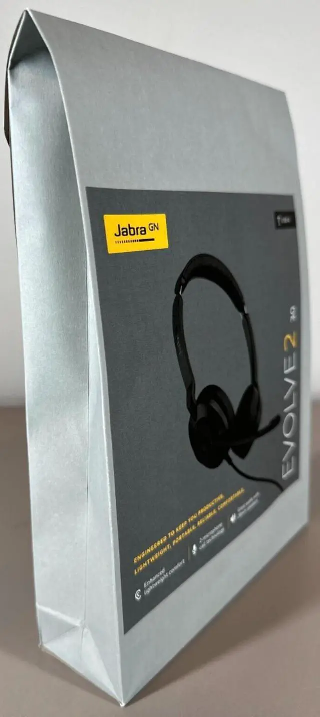 Alt view image 4 of 4 - Jabra Evolve2 30 UC Stereo USB-A with 2 Built-in Microphones Work Wired Headset