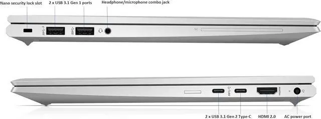 Alt view image 6 of 7 - HP EliteBook 845 G7 14" FHD Ryzen 5 PRO 4650U 32GB 1TB PCIe SSD Cam FPR Win11Pro