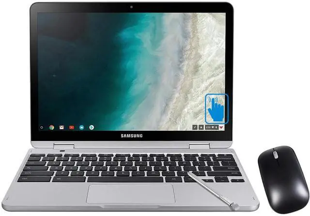 Main image of Samsung Chromebook Plus V2 12.2" FHD Touch Celeron 3965Y 4GB 64GB eMMC Chrome OS