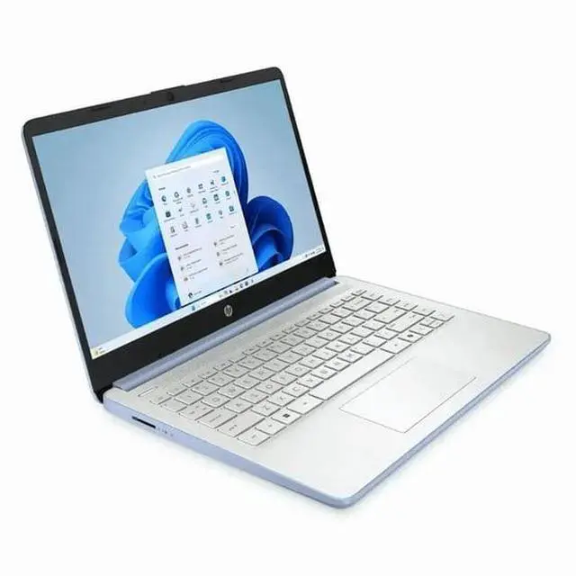 Alt view image 2 of 7 - HP Laptop 14" HD Intel N150 16GB 128GB UFS Webcam Office 365 Win 11 S Blue