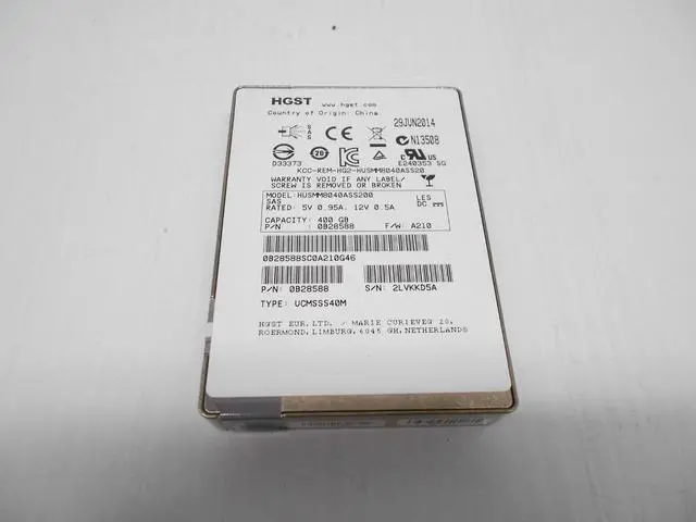 Main image of (NOT FOR HOME PC!) HGST 400GB SSD SAS 12G 12GB Solid State Hard Drive 2.5" HUSMM8040ASS200 Dell HP