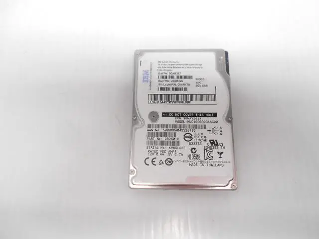 Main image of (NOT FOR HOME PC!) HGST IBM 900GB 10K 2.5" SAS Hard Drive HUC109090CSS600 Server Storage Dell HP