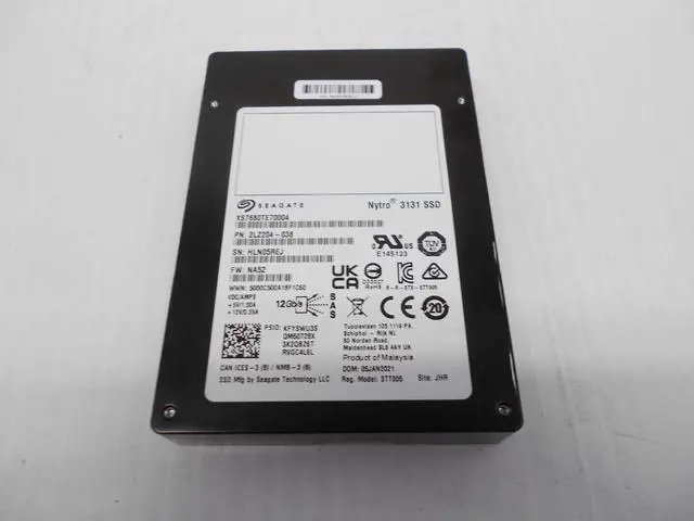 Main image of (NOT FOR HOME PC!) Seagate Nytro 3131 7.68TB SSD SAS 12G Server Hard Drive Dell HP XS7680TE70004
