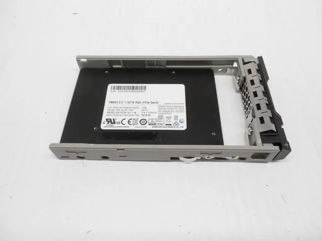 Alt view image 2 of 2 - Dell 1.92TB SSD NVMe 2.5" PCIe Gen3 U.2 Server Drive R630 R730 R730XD W/ Tray