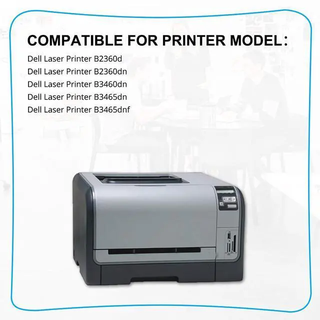 Alt view image 3 of 7 - 2pk 2360 Toner Cartridge for Dell B2360D B2360DN B3460DN B3465dn B3465dnf M11XH