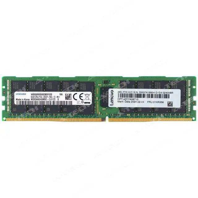 Main image of IBM-Lenovo 64GB DDR4-2933 RDIMM 4ZC7A08710 4ZC7A69984 01KR356 Server Memory RAM