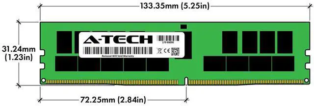Alt view image 3 of 4 - (NOT FOR HOME PC!) 64GB 2Rx4 PC4-25600 ECC REG RDIMM (DELL P2MYX Equivalent) DDR4 Server Memory RAM