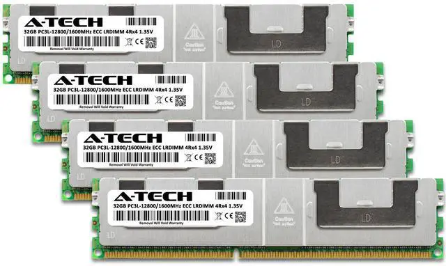 Alt view image 2 of 5 - 128GB 4x 32GB PC3L-12800L LRDIMM Dell Precision R7610 T7610 Memory RAM