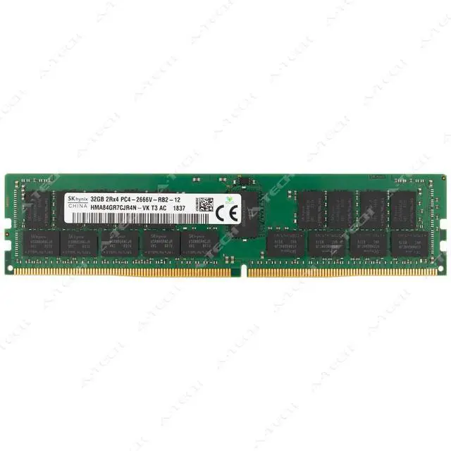 Main image of (NOT FOR HOME PC!) Hynix 32GB DDR4-2666 PC4-21300 2Rx4 ECC RDIMM Server Memory RAM HMA84GR7CJR4N-VK