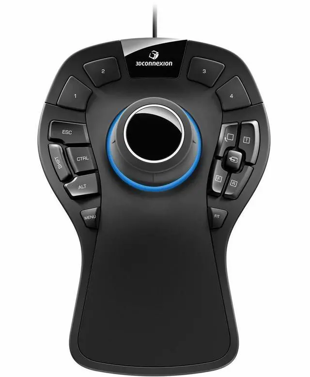 Alt view image 2 of 7 - 3Dconnexion SpaceMouse Pro - Cable - Black - USB - 15 Programmable Button