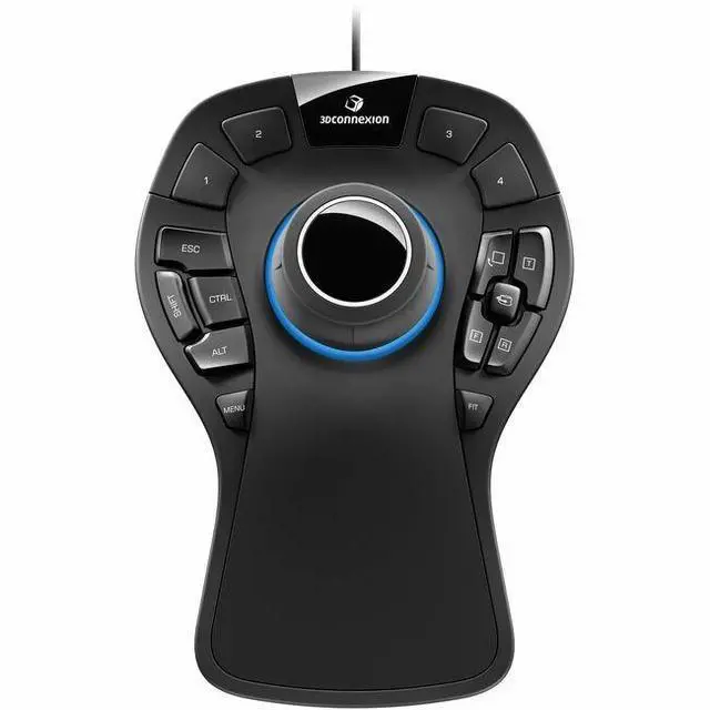 Alt view image 7 of 7 - 3Dconnexion SpaceMouse Pro - Cable - Black - USB - 15 Programmable Button