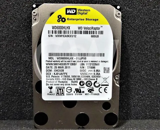 Main image of WD6000HLHX Western Digital 600GB 10000RPM 6Gbps 2.5" SATA HDD Hard Drive