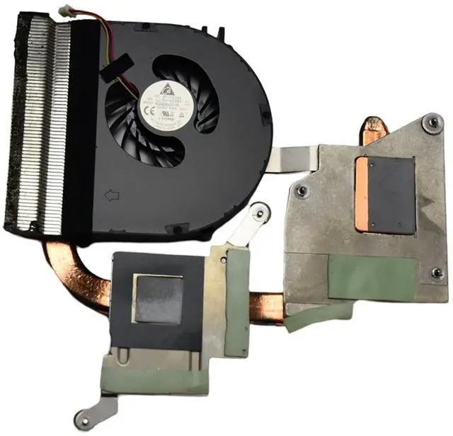 Alt view image 6 of 7 - Lot 5 Dell Vostro 3550 CPU Fan & Heatsink Assembly for AMD Radeon Discrete GXVT8