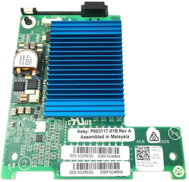 Main image of Lot of 5 Dell PowerEdge M610 LPE1205-M 8Gb FC Dual-Port HBA Mezzanine Card R072D