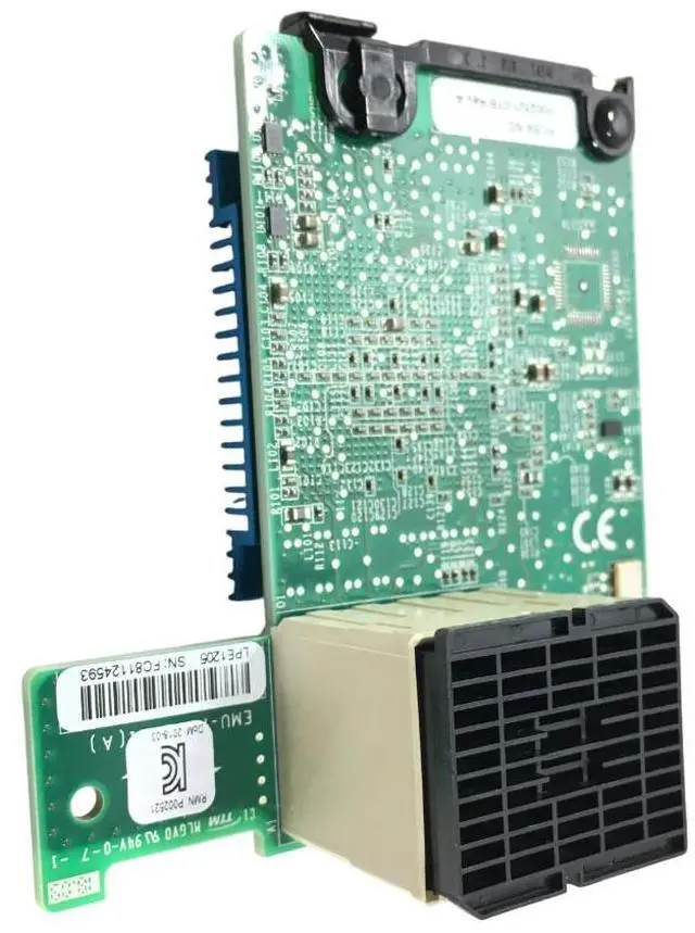 Alt view image 2 of 3 - Lot of 5 Dell PowerEdge M610 LPE1205-M 8Gb FC Dual-Port HBA Mezzanine Card R072D