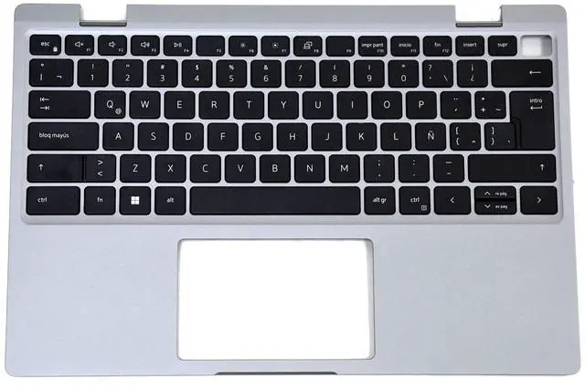 Alt view image 3 of 7 - Dell Latitude 3330 2-in-1 Spanish QWERTY Keyboard Palmrest Assembly 02WWM